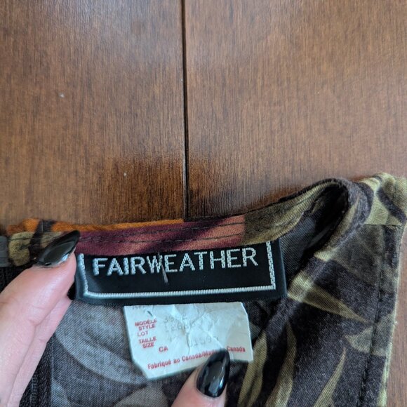 DARK TONE FLORAL VINTAGE MAXI DRESS - Picture 2 of 2